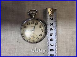 Vintage Japanese Pocket Watch Mechanical Railway Parts Accessories Used