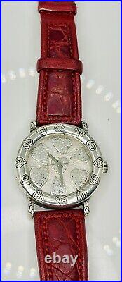 Vintage John Hardy 925 Silver Rare Hearts Design Watch, Model 4874