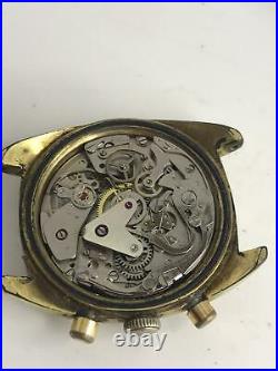 Vintage Kelek Chronograph Valjoux 7733 As-is Condition Swiss Men's For Parts