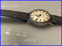 Vintage Ladies Omega Seamaster Watch Hand Winding for Parts or Repair