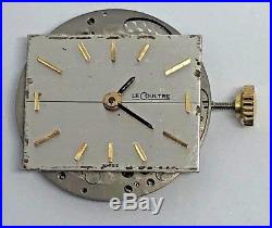 Vintage LeCoultre K 818/1CW 17 Jewels Wristwatch Movement Dial and Hands working