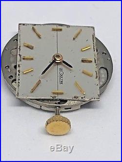 Vintage LeCoultre K 818/1CW 17 Jewels Wristwatch Movement Dial and Hands working