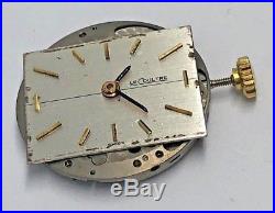 Vintage LeCoultre K 818/1CW 17 Jewels Wristwatch Movement Dial and Hands working