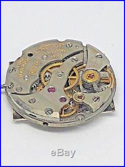 Vintage LeCoultre K 818/1CW 17 Jewels Wristwatch Movement Dial and Hands working