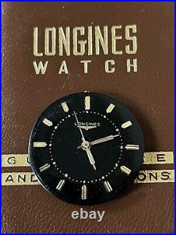 Vintage Longines 280 watch movement dial & hands good balance parts/repair 1960s