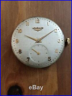 Vintage Longines 30l Movement, Dial, Hands, For Parts, Working
