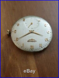 Vintage Longines 30l Movement, Dial, Hands, For Parts, Working
