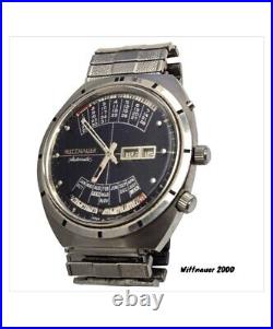 Vintage Longines For Parts Wittnauer 2000 Men's Automatic watch Blue Dial 1970s