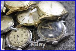 Vintage Lot of 22 Hand Wind Wrist Watches Bradley Timex For Parts or Repair