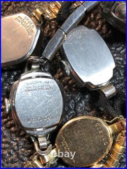 Vintage Mechanical Watch Lot Repair/Parts/Scrap Rodania, Elgin, Bulova, 10K RGP-GF