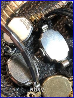 Vintage Mechanical Watch Lot Repair/Parts/Scrap Rodania, Elgin, Bulova, 10K RGP-GF