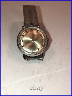Vintage Men's Timex Marlin Watch for Parts/Repair 2017 2469 Stainless Steel Band