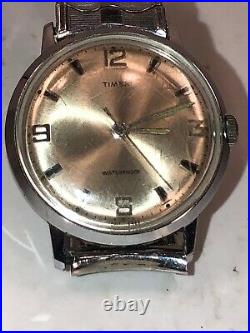 Vintage Men's Timex Marlin Watch for Parts/Repair 2017 2469 Stainless Steel Band