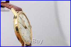 Vintage Men's Vulcain Hand Wind Gold Tone Wrist Watch For Parts/ Repair