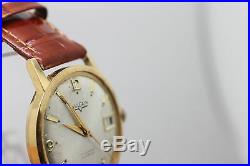 Vintage Men's Vulcain Hand Wind Gold Tone Wrist Watch For Parts/ Repair