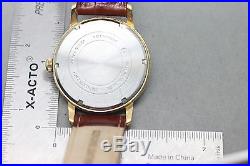 Vintage Men's Vulcain Hand Wind Gold Tone Wrist Watch For Parts/ Repair