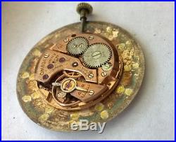 Vintage OMEGA Cal. 620 Wristwatch Movement Dial Hands and Signed Crown for Parts