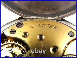 Vintage Omega Grand Prix Paris 1900 Pocket Watch NOT WORKING FOR PARTS OR REPAIR