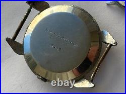 Vintage RARE Men WATCH FERO 15 JEWELS SWISS MADE OVERSIZE 38 MM FOR PARTS WW2