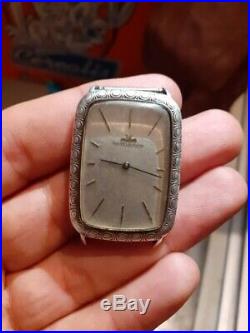 Vintage Rare Jaeger Lecoultre Silver 800 Hand Wind For Parts/repair Mens Watch