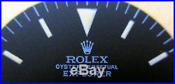 Vintage Rolex #1016 EXPLORER I Matte Black Repaired Dial + Hand-Set