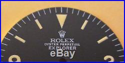 Vintage Rolex #1016 EXPLORER Matte Black Refinished Dial + Hand-Set