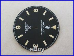 Vintage Rolex #5517 Military Sub Matte Black Repaired Dial + Hand-Set