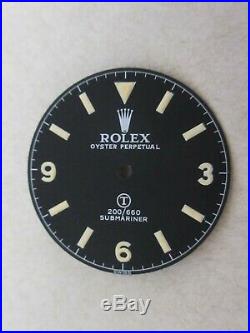 Vintage Rolex #5517 Military Sub Matte Black Repaired Dial + Hand-Set
