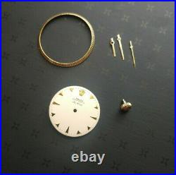 Vintage Rolex Dial, Bezel, Hands, & Crown For Air-king Reference 5501. Parts Only