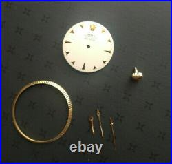 Vintage Rolex Dial, Bezel, Hands, & Crown For Air-king Reference 5501. Parts Only