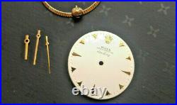 Vintage Rolex Dial, Hands, & Crown For Air-king Reference 5501. Parts Only