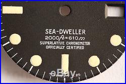 Vintage Rolex Sea-Dweller 1665 Seadweller Rail Dial Comex With Hands
