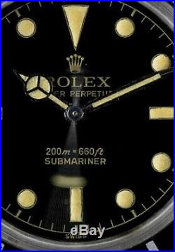 Vintage Rolex Submariner Hands Big Crown Era 5508 5510 5512 5513 6538 Radium 50s