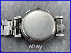 Vintage Rotary Chronograph Stainless Steel 1930s Not Working For Parts or Repair