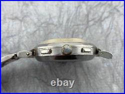 Vintage Rotary Chronograph Stainless Steel 1930s Not Working For Parts or Repair