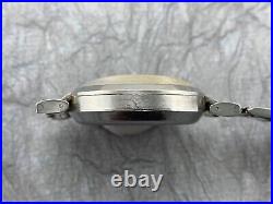 Vintage Rotary Chronograph Stainless Steel 1930s Not Working For Parts or Repair
