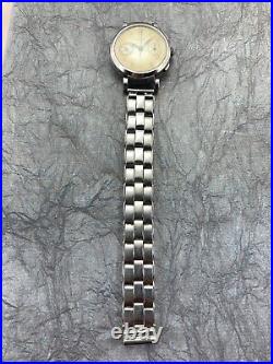 Vintage Rotary Chronograph Stainless Steel 1930s Not Working For Parts or Repair