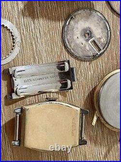 Vintage Seiko, Bulova & Benrus Watches & Seiko LM Parts For Parts & Repair