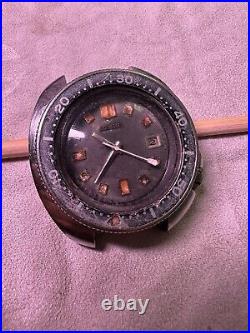 Vintage Seiko Captain Willard 6105-8110 Divers Watch Missing Parts/Repair