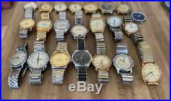 Vintage Timex Mens Watch Lot Hand Wind Auto Mechanical For Parts Repair