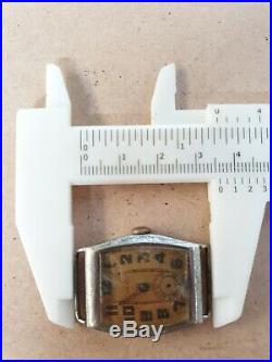 Vintage Tudor Watch Hand Winding HANDLEY Case 15 Jewels Swiss for Parts/Repair
