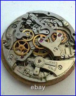 Vintage Venus 175 Chronograph Wristwatch Movement Dial Hands FOR PARTS