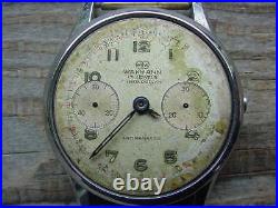 Vintage Wakmann Britix Buttes Chronograph Watch Parts