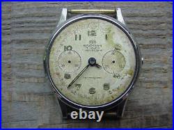 Vintage Wakmann Britix Buttes Chronograph Watch Parts