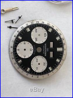 Vintage Wakmann Chronograph Case + Panda Dial + Hands For Parts