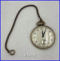 Vintage Waltham Colonial Pocket Watch 10k Gold Filled Case 21 Jewels PARTS ONLY
