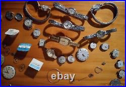 Vintage Watch Lot for the Best Watchmaker/Repairman Ever! Parts & Pieces