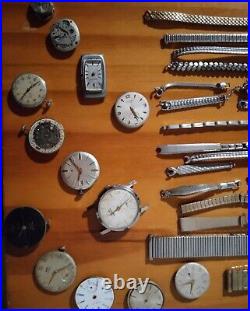 Vintage Watch Lot for the Best Watchmaker/Repairman Ever! Parts & Pieces