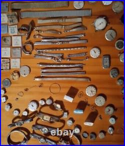 Vintage Watch Lot for the Best Watchmaker/Repairman Ever! Parts & Pieces