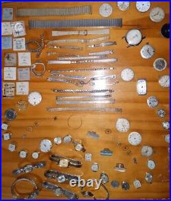 Vintage Watch Lot for the Best Watchmaker/Repairman Ever! Parts & Pieces